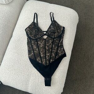 Shapewear Cutout Corset Hourglass Sculpting Lace Bodysuit